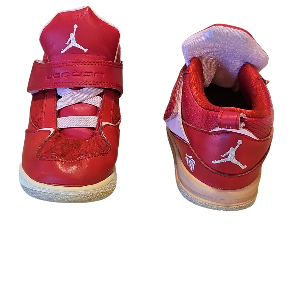 Nike Air Jordan 45 Flight Red/Pink Sneakers - Picture 2 of 6